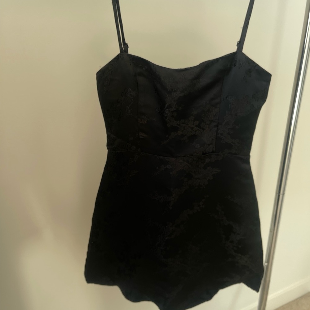 Realisation Par "Emilie" Black Silk Dress in Shibuya